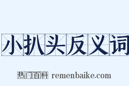 小扒头反义词是什么意思的图片